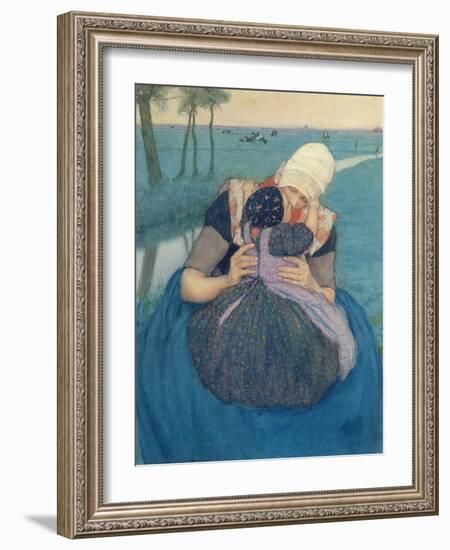 Mother and Child, 1900-Charles William Bartlett-Framed Giclee Print