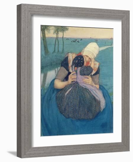 Mother and Child, 1900-Charles William Bartlett-Framed Giclee Print