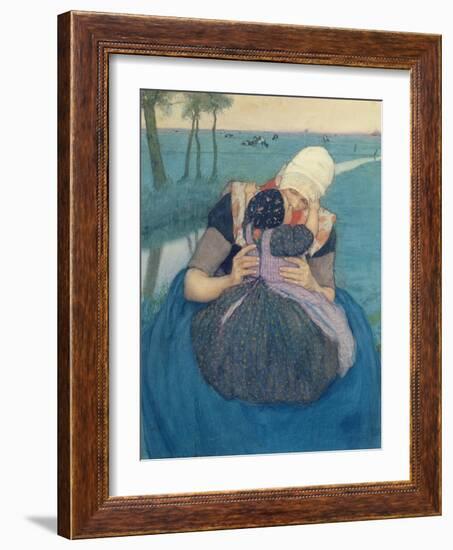 Mother and Child, 1900-Charles William Bartlett-Framed Giclee Print