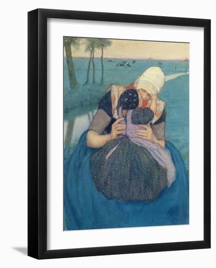 Mother and Child, 1900-Charles William Bartlett-Framed Giclee Print