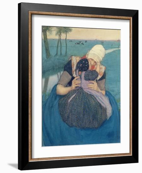 Mother and Child, 1900-Charles William Bartlett-Framed Giclee Print