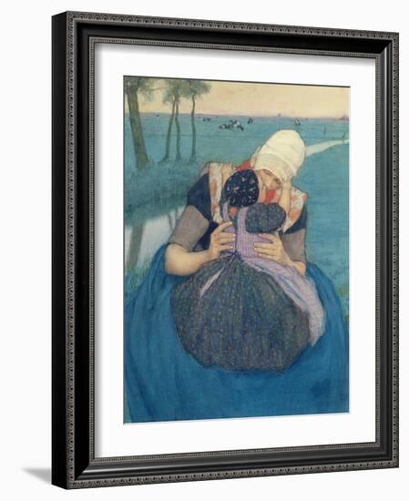 Mother and Child, 1900-Charles William Bartlett-Framed Giclee Print