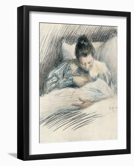 Mother and Child, 1900-Leonid Osipovich Pasternak-Framed Giclee Print