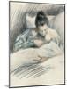 Mother and Child, 1900-Leonid Osipovich Pasternak-Mounted Giclee Print