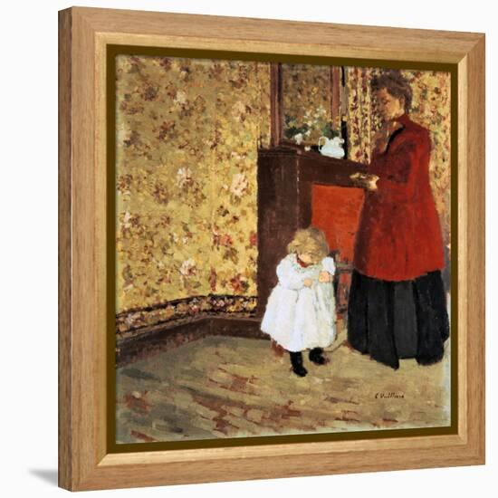 Mother and Child, 1900-Edouard Vuillard-Framed Premier Image Canvas