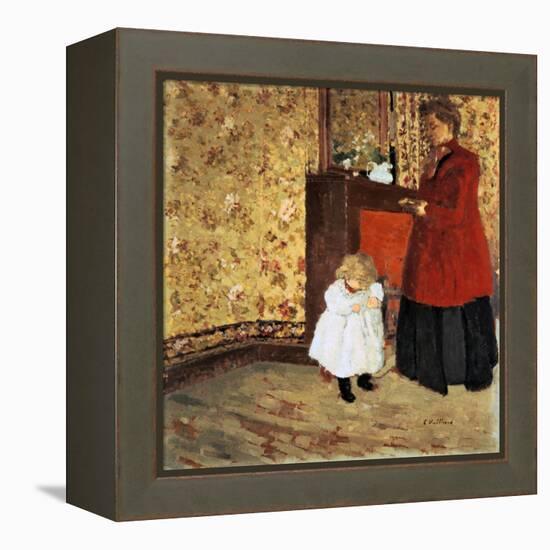 Mother and Child, 1900-Edouard Vuillard-Framed Premier Image Canvas