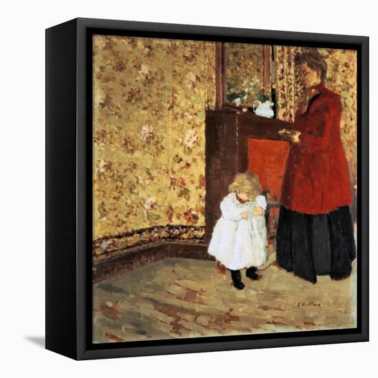 Mother and Child, 1900-Edouard Vuillard-Framed Premier Image Canvas