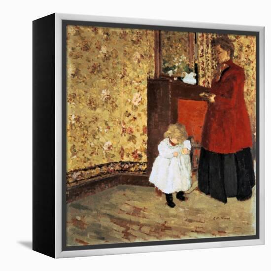 Mother and Child, 1900-Edouard Vuillard-Framed Premier Image Canvas