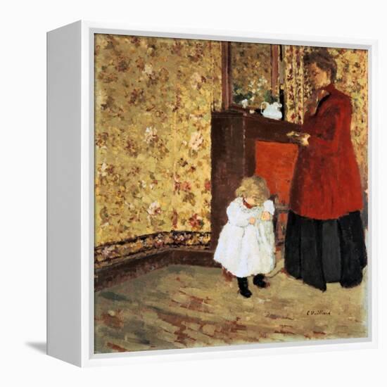 Mother and Child, 1900-Edouard Vuillard-Framed Premier Image Canvas