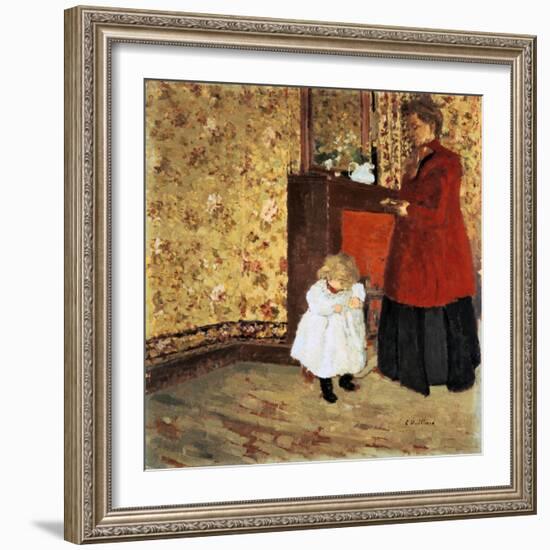 Mother and Child, 1900-Edouard Vuillard-Framed Giclee Print