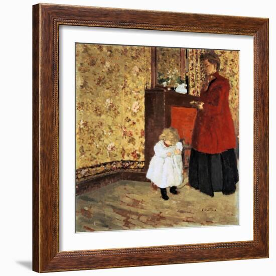 Mother and Child, 1900-Edouard Vuillard-Framed Giclee Print