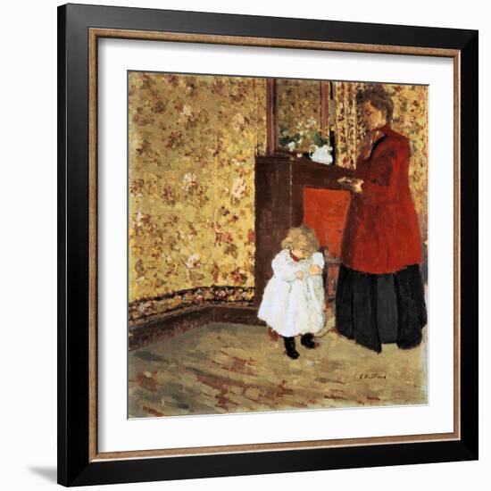 Mother and Child, 1900-Edouard Vuillard-Framed Giclee Print