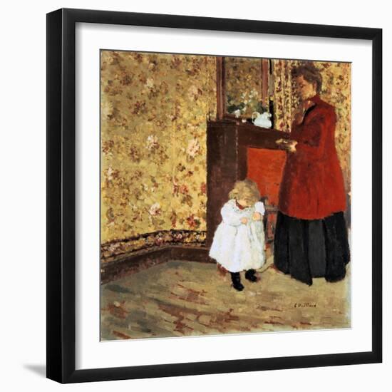 Mother and Child, 1900-Edouard Vuillard-Framed Giclee Print