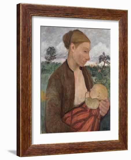 Mother and Child, 1903-Paula Modersohn-Becker-Framed Giclee Print