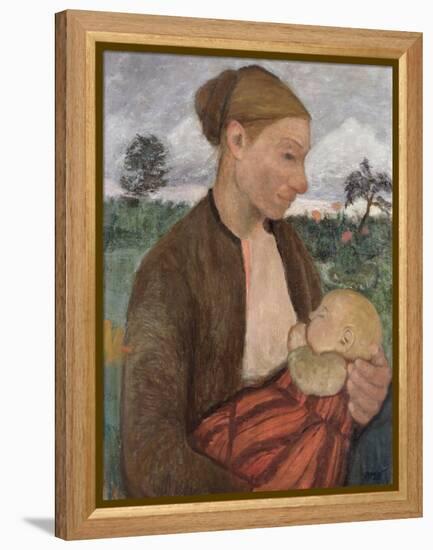 Mother and Child, 1903-Paula Modersohn-Becker-Framed Premier Image Canvas