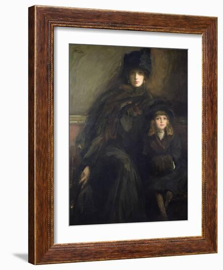 Mother and Child, 1909-Sir John Lavery-Framed Giclee Print