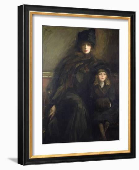 Mother and Child, 1909-Sir John Lavery-Framed Giclee Print