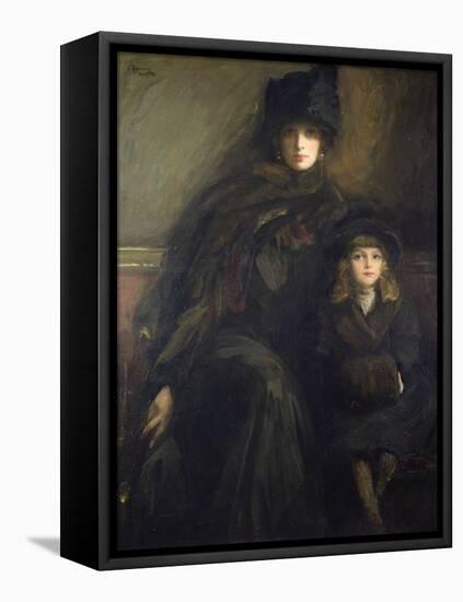 Mother and Child, 1909-Sir John Lavery-Framed Premier Image Canvas