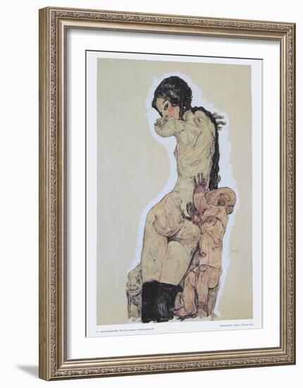 Mother and Child, 1910-Egon Schiele-Framed Art Print