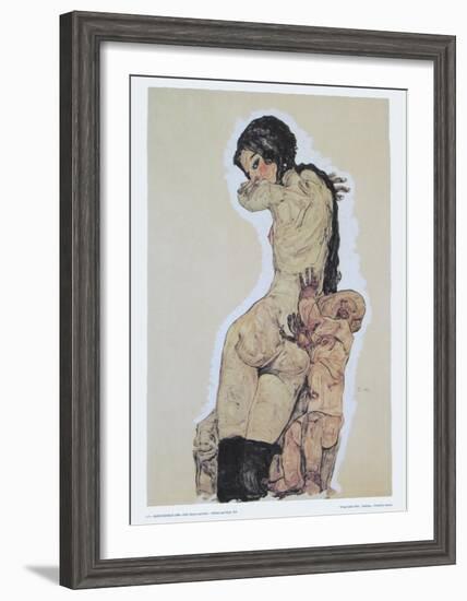 Mother and Child, 1910-Egon Schiele-Framed Art Print