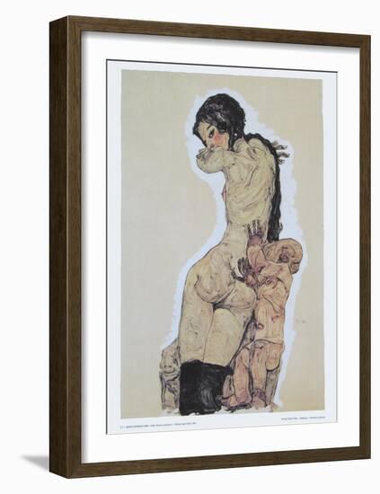 Mother and Child, 1910-Egon Schiele-Framed Art Print