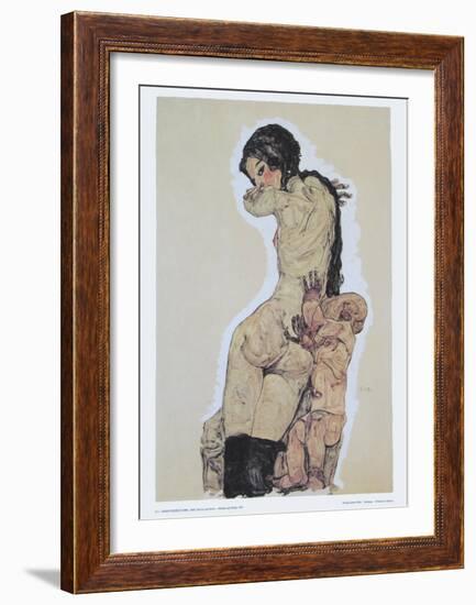 Mother and Child, 1910-Egon Schiele-Framed Art Print