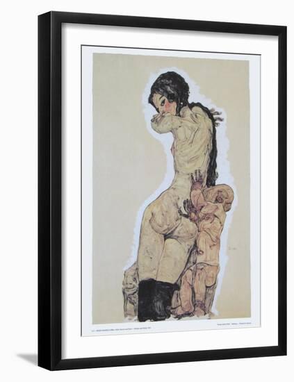 Mother and Child, 1910-Egon Schiele-Framed Art Print