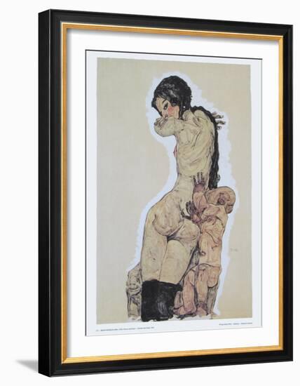 Mother and Child, 1910-Egon Schiele-Framed Art Print