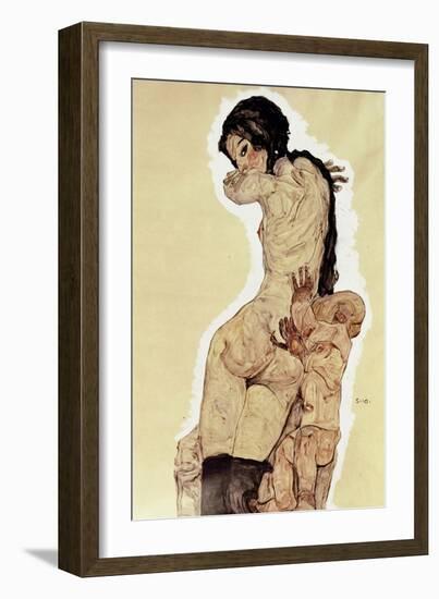 Mother and Child, 1910-Egon Schiele-Framed Giclee Print