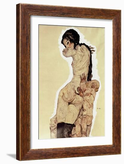 Mother and Child, 1910-Egon Schiele-Framed Giclee Print