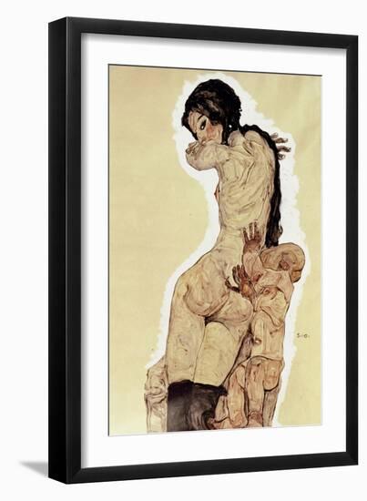 Mother and Child, 1910-Egon Schiele-Framed Giclee Print