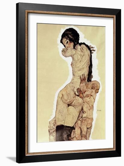 Mother and Child, 1910-Egon Schiele-Framed Giclee Print