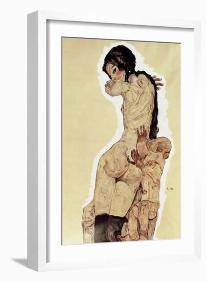 Mother and Child, 1910-Egon Schiele-Framed Giclee Print