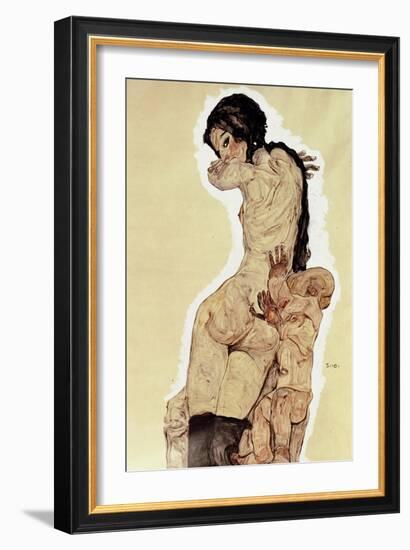 Mother and Child, 1910-Egon Schiele-Framed Giclee Print