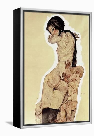 Mother and Child, 1910-Egon Schiele-Framed Premier Image Canvas