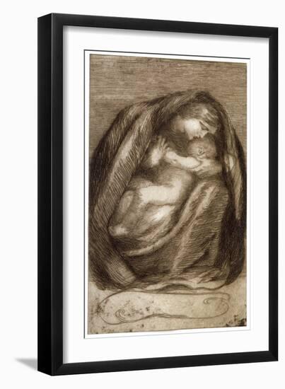 'Mother and Child', 1911-Anna Lea Merritt-Framed Giclee Print
