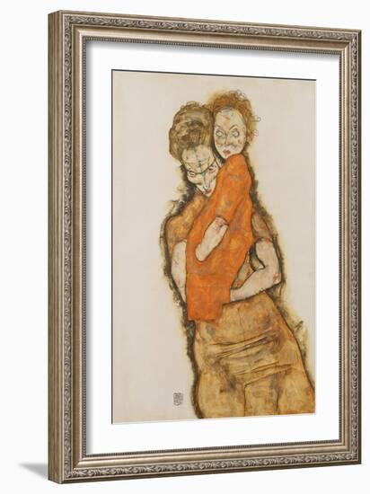 Mother and Child, 1914-Egon Schiele-Framed Giclee Print