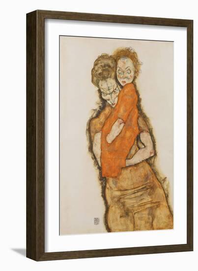 Mother and Child, 1914-Egon Schiele-Framed Giclee Print