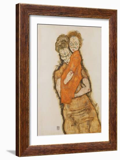 Mother and Child, 1914-Egon Schiele-Framed Giclee Print