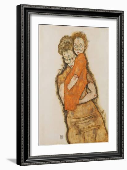 Mother and Child, 1914-Egon Schiele-Framed Giclee Print