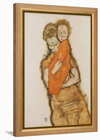 Mother and Child, 1914-Egon Schiele-Framed Premier Image Canvas