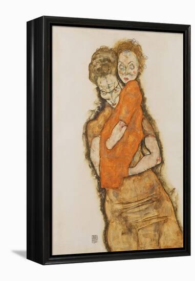 Mother and Child, 1914-Egon Schiele-Framed Premier Image Canvas