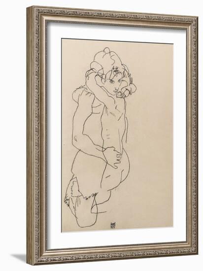 Mother and Child, 1917-Egon Schiele-Framed Giclee Print