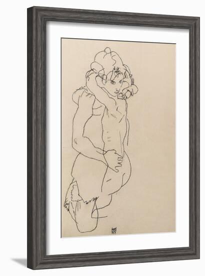 Mother and Child, 1917-Egon Schiele-Framed Giclee Print