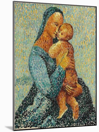 Mother and Child, 1924 (Oil on Canvas)-Christopher Wood-Mounted Giclee Print