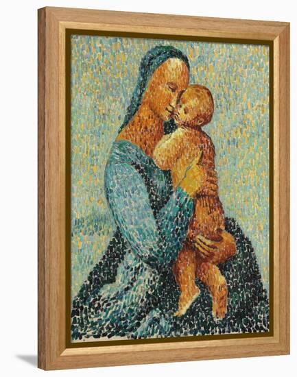 Mother and Child, 1924 (Oil on Canvas)-Christopher Wood-Framed Premier Image Canvas