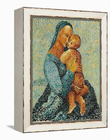 Mother and Child, 1924 (Oil on Canvas)-Christopher Wood-Framed Premier Image Canvas