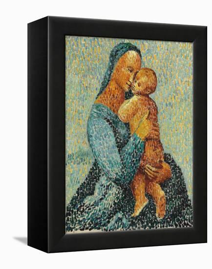 Mother and Child, 1924 (Oil on Canvas)-Christopher Wood-Framed Premier Image Canvas