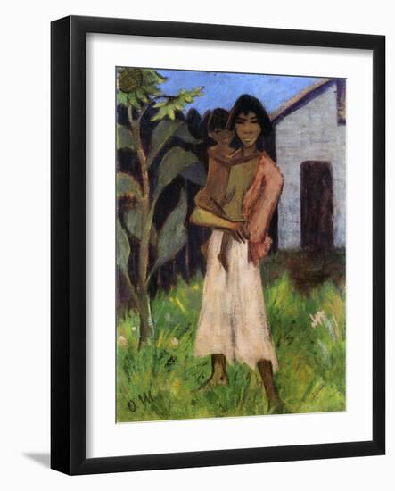 Mother and Child, 1927-Otto Mueller-Framed Giclee Print