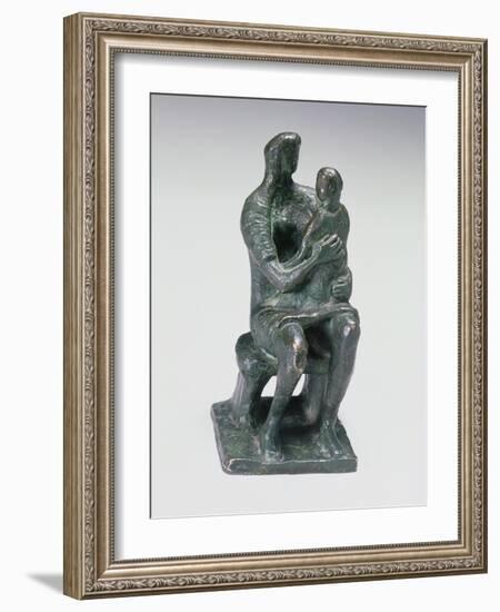 Mother and Child, 1943-Henry Moore-Framed Giclee Print